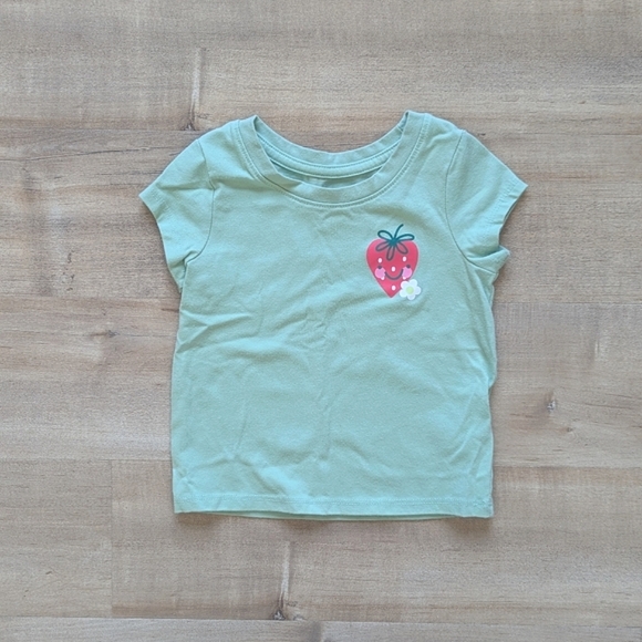 Cat & Jack + Carter's Strawberry Short Sleeves Leggings 4-Piece Lot - Size 12M - Picture 8 of 15